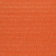 Voile toile d'ombrage parasol 160 g/m² 3,5 x 3,5 x 4,9 m pehd orange helloshop26 02_0009239 
