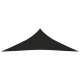 Voile toile d'ombrage parasol 160 g/m² 4 x 4 x 5,8 m pehd - Couleur au choix Noir