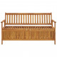 Banc de rangement de jardin 148 cm bois d'acacia solide 