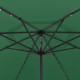 Parasol d'extérieur avec led et mât en métal 400 cm - Couleur au choix 