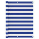 Écran de balcon - 120x600 cm tissu oxford - Couleur au choix Blanc-Bleu
