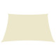 Voile toile d'ombrage parasol tissu oxford rectangulaire 2 x 2,5 m - Couleur au choix Crème