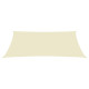 Voile toile d'ombrage parasol tissu oxford rectangulaire 2,5 x 4,5 m - Couleur au choix Crème