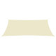 Voile toile d'ombrage parasol tissu oxford rectangulaire 3 x 4,5 m - Couleur au choix Crème