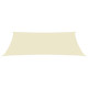 Voile toile d'ombrage parasol tissu oxford rectangulaire 4 x 7 m - Couleur au choix Crème