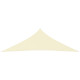 Voile toile d'ombrage parasol tissu oxford triangulaire 2,5 x 2,5 x 3,5 m - Couleur au choix Crème