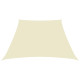 Voile toile d'ombrage parasol tissu oxford trapèze 3/4 x 3 m - Couleur au choix Crème