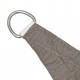 Voile de parasol tissu oxford carré 3x3 m taupe 