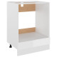 Armoire à four 60x46x81,5 cm aggloméré - Couleur au choix Blanc brillant