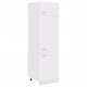 Armoire de réfrigérateur 60x57x207 cm aggloméré - Couleur au choix Blanc