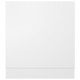 Panneau de lave-vaisselle 59,5x3x67 cm aggloméré - Couleur au choix Blanc