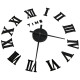 Horloge murale 3d design moderne noir 100 cm xxl 