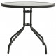 Table de bistro anthracite Ø80x71 cm acier 