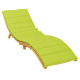 Coussin de chaise longue vert vif 200x70x3 cm tissu oxford 