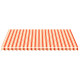 Tissu de remplacement pour auvent jaune et orange 5x3,5 m 