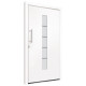 Porte d'entrée aluminium et pvc blanc 110x210 cm 
