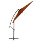 Parasol déporté avec mât en aluminium 300 cm orange helloshop26 02_0008505 