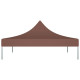 Toit de tente de réception 3x3 m marron 270 g/m² 