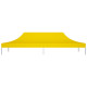 Toit de tente de réception 6x3 m jaune 270 g/m² 