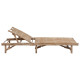 Transat chaise longue bain de soleil lit de jardin terrasse meuble d'extérieur 200 cm avec coussin bambou helloshop26 02_0012298 