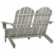 Chaise de jardin adirondack 2 places bois de sapin - Couleur au choix 