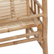 Banc de jardin avec coussin 120 cm bambou 