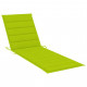 Chaise longue double et coussins vert vif bois de pin imprégné 