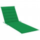 Chaise longue avec coussin vert bois de pin imprégné 