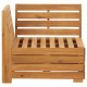 Salon de jardin 2 pcs avec coussins bois d'acacia solide 