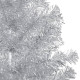 Sapin de noël artificiel avec support argenté 240 cm pet 