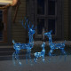 Famille de rennes de décoration Acrylique 300 LED - Couleur d'éclairage au choix Bleu