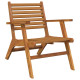 Chaises de jardin 2 pcs bois d'acacia solide 