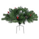  Arbre de Noël artificiel pré-éclairé d'allée vert 40 cm PVC 