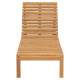 Lot de 2 transats chaise longue bain de soleil lit de jardin terrasse meuble d'extérieur bois de teck solide helloshop26 02_0012142 