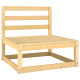 Salon de jardin 2 pcs avec coussins bois de pin massif 