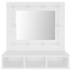 Armoire à miroir avec led blanc 60 x 31,5 x 62 cm blanc helloshop26 02_0006654 