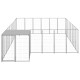 Chenil extérieur cage enclos parc animaux chien argenté 15,73 m² acier  02_0000241 