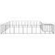 Chenil extérieur cage enclos parc animaux chien 25,41 m² acier noir 