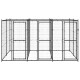 Chenil extérieur cage enclos parc animaux chien extérieur acier 7,26 m²  02_0000385 