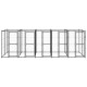 Chenil extérieur cage enclos parc animaux chien extérieur acier 12,1 m²  02_0000378 