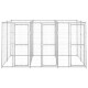 Chenil extérieur cage enclos parc animaux chien extérieur acier galvanisé 7,26 m²  02_0000427 