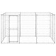 Chenil extérieur cage enclos parc animaux chien extérieur acier galvanisé 7,26 m²  02_0000428 