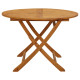 Table pliable de jardin 110 cm bois d'acacia massif 