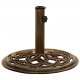 Socle de parasol bronze 44x44x31 cm fonte 