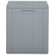 Boîte de rangement de jardin 90 l gris pp rotin 