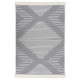 Tapis gris foncé coton - Dimension au choix 160 x 230 cm