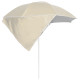 Parasol de plage avec parois latérales sableux 215 cm 
