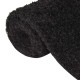 Tapis shaggy à poils longs noir 140x200 cm 