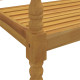 Banc de jardin meuble de patio d'extérieur terrasse avec coussin 150 cm bois de teck massif - Couleur au choix 