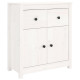 Buffet 70x35x80 cm bois massif de pin - Couleur au choix Blanc